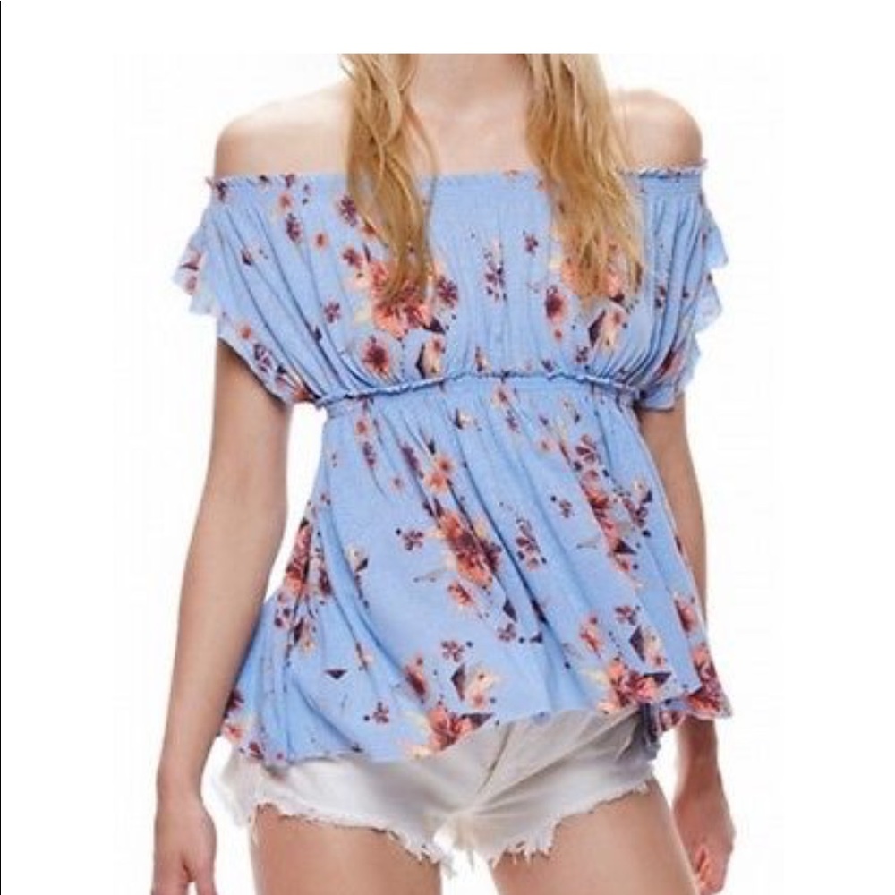 NWT, Free People, We The Free, blouse, size M.